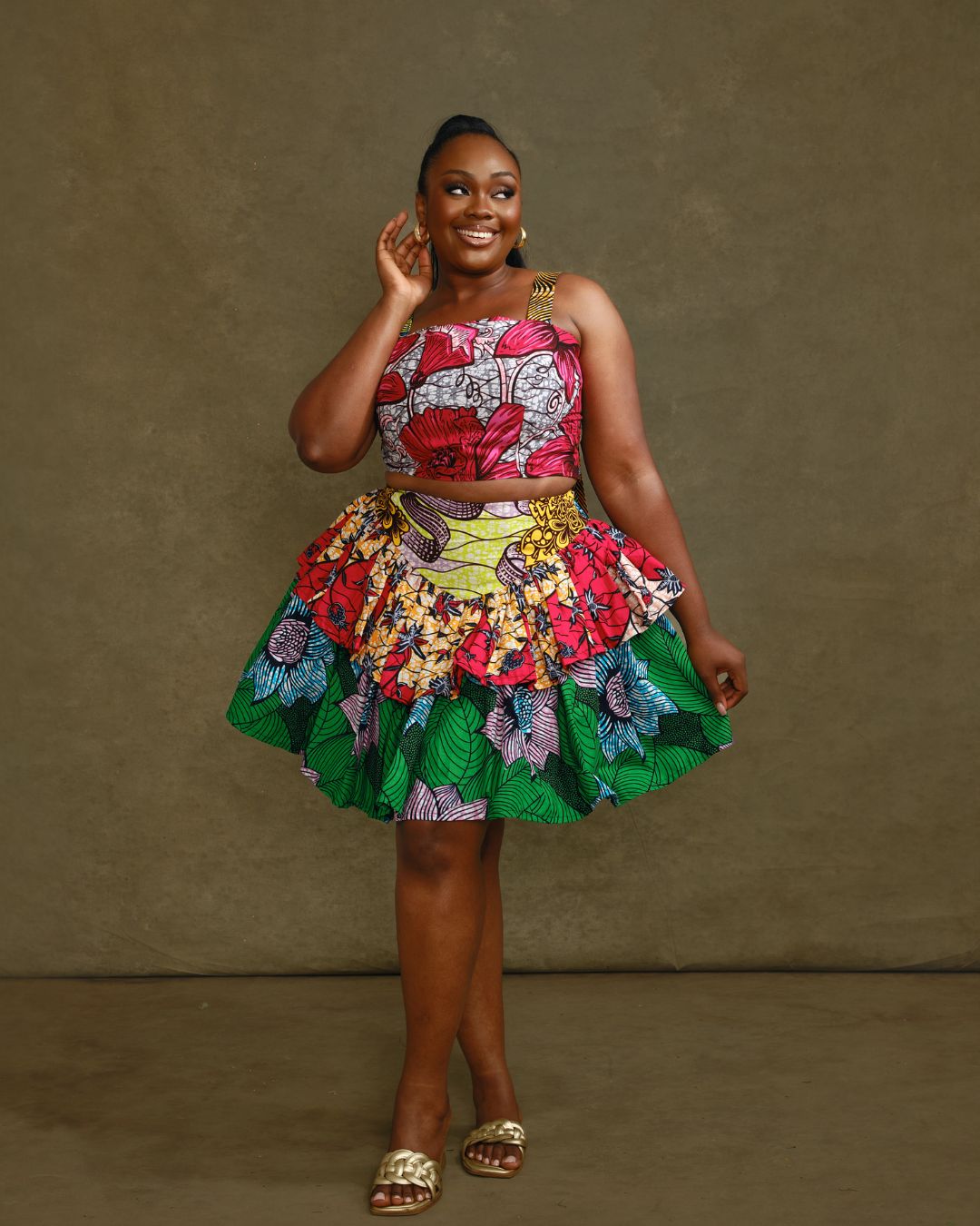 Ajoke layered Skirt (NO TWO ARE THE SAME)