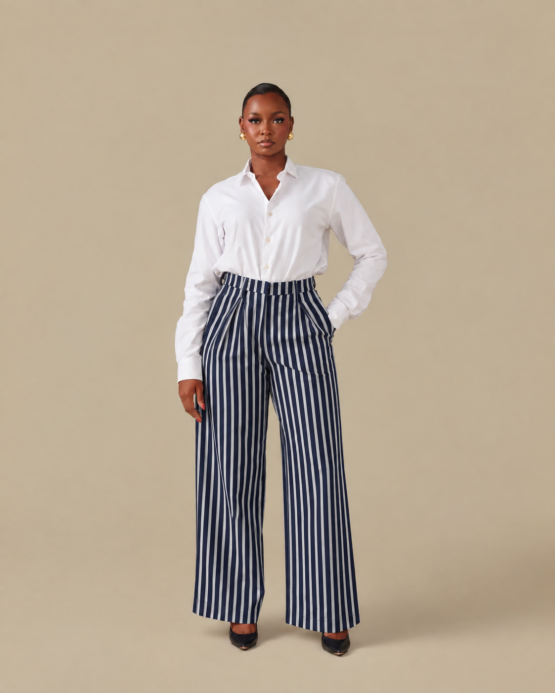 Fifi Pinstripe Trouser