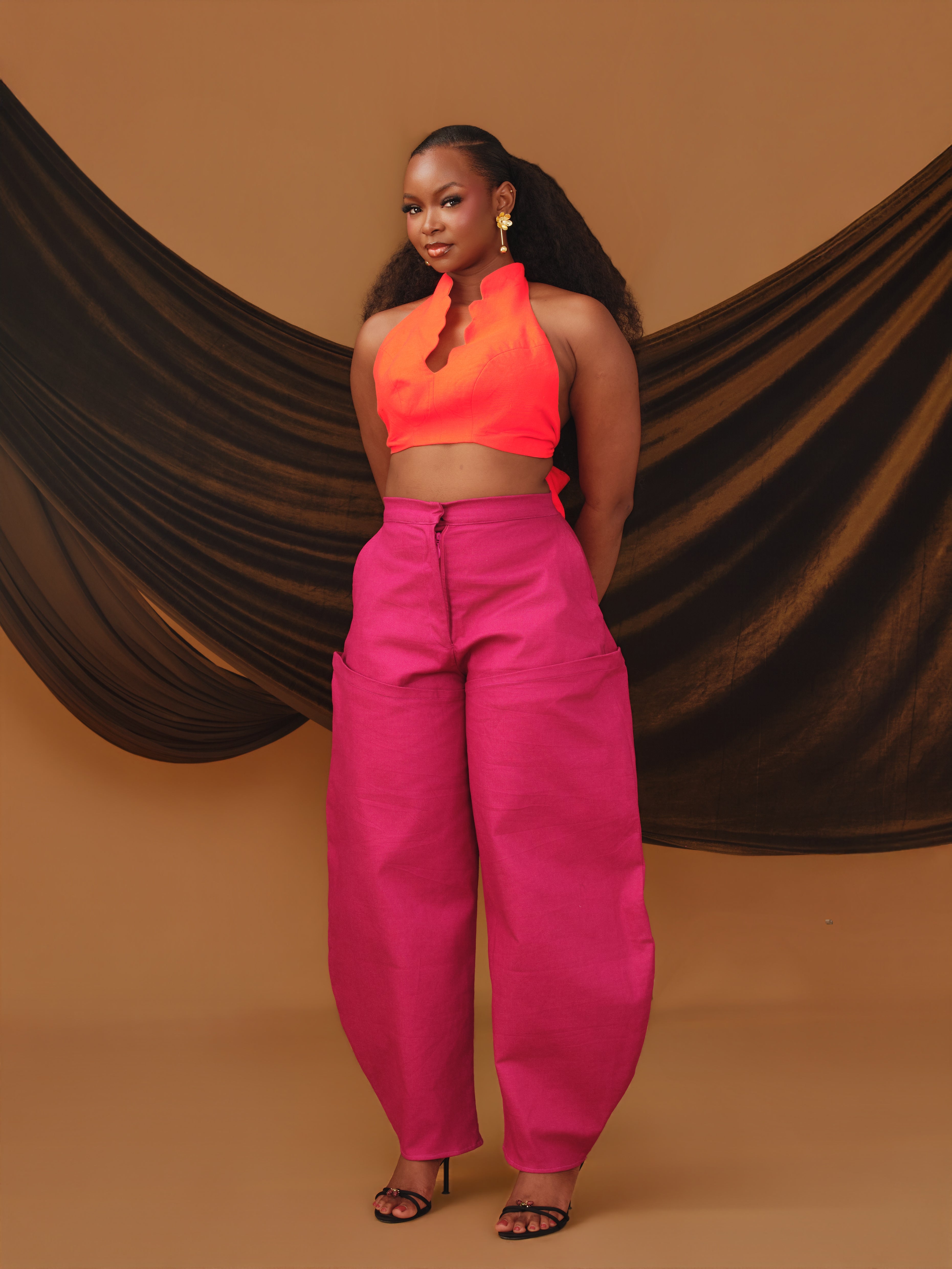 Yobe Bralette x SL Barrel Trouser Set