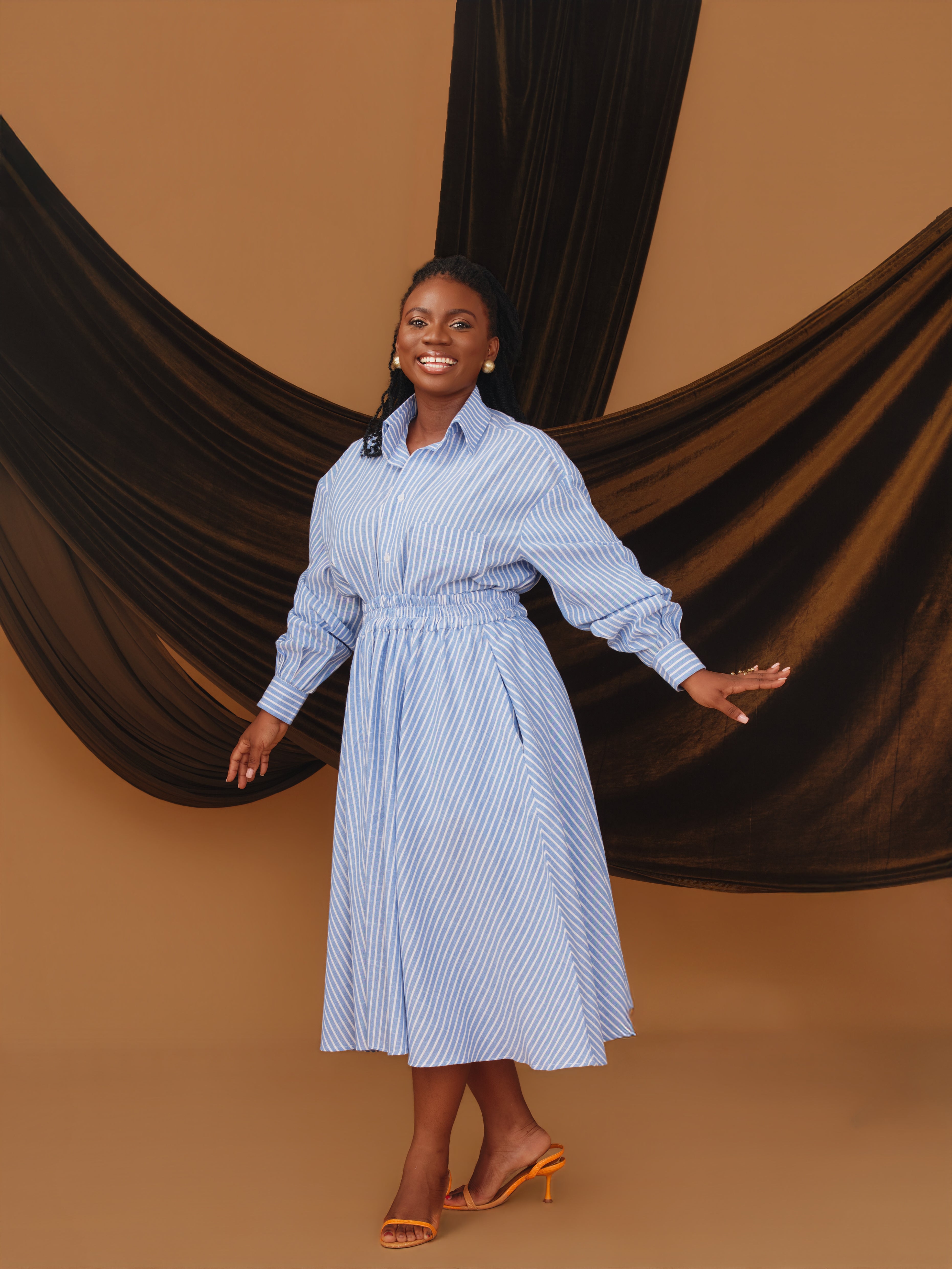 SL Signature Stripe oversized shirt ONLY