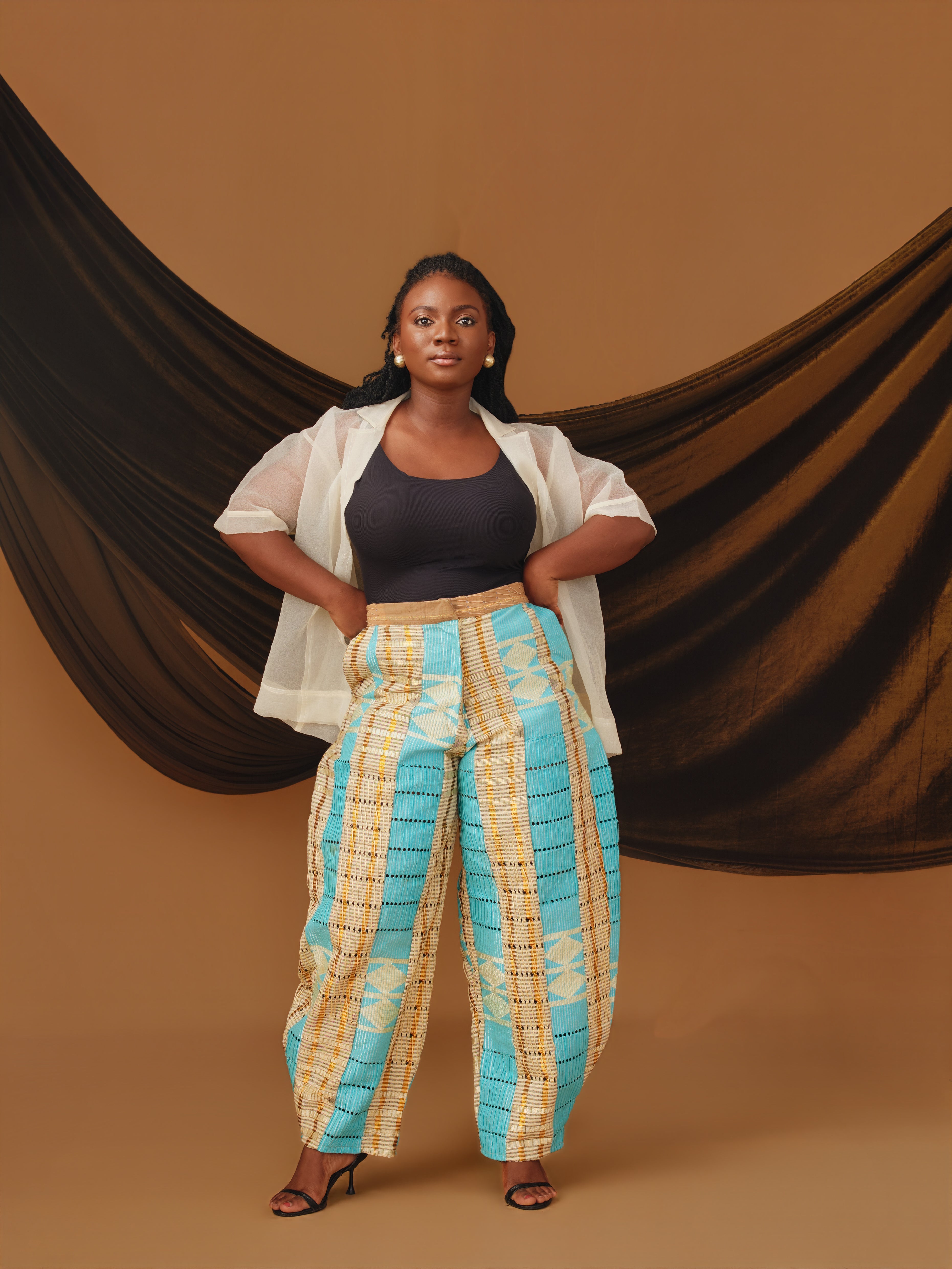 SL Signature barrel Asooke Trouser (NO TWO ARE THE SAME)